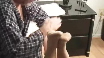 Spanking and Fingering Granddaughter with Grandpa - Teen Fetish Video