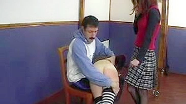 Gym Teacher Spanks Naughty Teens in Shameful Punishment