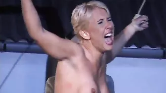 Nazi Spanking of Captured Female Prisoners in Gestapo Camp