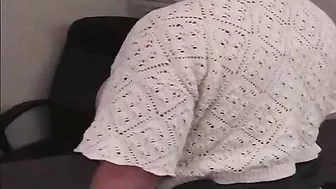 Blowjob After Office Spanking - BBW Pt2