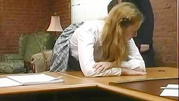 Sexy Schoolgirl Gets Spanked by Pigtailed Teen with Uniform Fetish