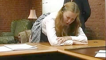 Sexy Schoolgirl Gets Spanked by Pigtailed Teen with Uniform Fetish
