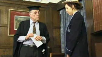 The Naughty Schoolgirls' Redass Spanking by the Teacher in XXX video