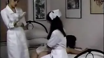 Naughty Nurses Spanking in Hospital, Hard as Hell