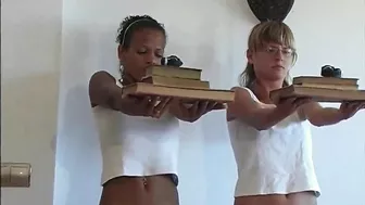 Spanking and Caning Punishment of Two Teens by School Teacher - XXX Video