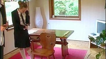 Schoolgirl Spanking and Paddle - A Naughty School Girl Gets Punished with a Paddle