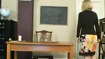 Brandy's Naughty Behavior Results in a Spanking at School