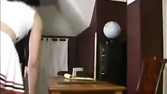 Brandy's Naughty Behavior Results in a Spanking at School