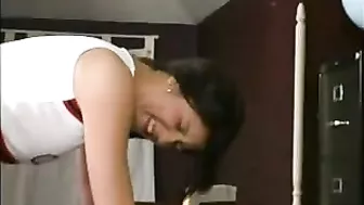 Brandy's Naughty Behavior Results in a Spanking at School