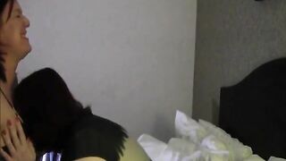 Chubby Brunette Lesbians Amateur Homemade Fun - 69 sec.