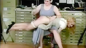 Mother Punishes Daughter's Naughty Behavior with Spanking and Reddened buttocks.