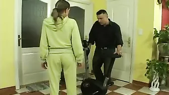 Spanking and Caned Girl - Painful Punishment for Naughty Behavior