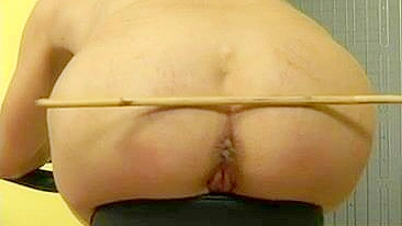 Spanking and Caned Girl - Painful Punishment for Naughty Behavior