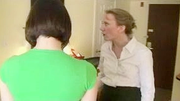 Spanking Punishment for Naughty Teen Daughter by Mommy - Red Bagged