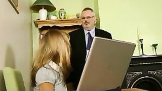 Spanking and Caning Punishment for Broken Computer by Teens