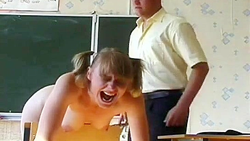 Spanking and Hard Punishment of Russian Schoolgirls - Teen Punishment Video