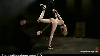 BDSM Bondage Video - Suspended Babe Whipped and Vibrated by Master, Device Used for Bound Submission BDSM Bondage Video - Suspended Babe Whipped and Vibrated by Master, Device Used for Bound Submission
