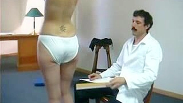Spanking in Doctor's Office with Thin Ponytail - Amateur Teen Sex