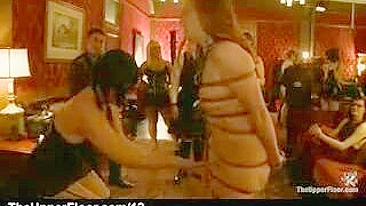 Fetish Kink Upper Floor Caning and Strapping Session with Babes