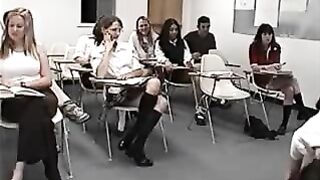 Spanking Punishment - Cute Girl Gets Spanked by Female Teacher in Classroom