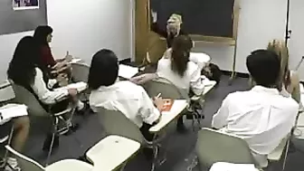 Spanking Punishment - Cute Girl Gets Spanked by Female Teacher in Classroom