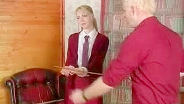 School Girl Bully Gets Punished with Painful Spanking by Teacher