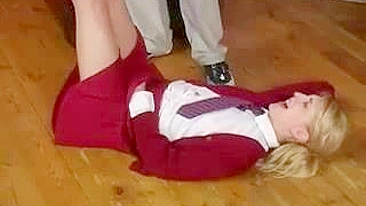 School Girl Bully Gets Punished with Painful Spanking by Teacher