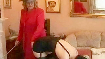 Disciplined by Mature British Lady, Young Maid Learns Lesson