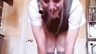 Bad Student Gets Spanked by Teacher - Sex and humiliation