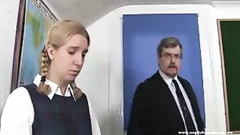 Naughty Teen Gets Spanked and Caned at Punishment School (NSFW)