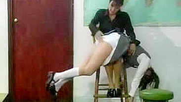 Teacher Spanks Naughty Student in Sexy XXX Video