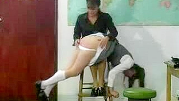 Teacher Spanks Naughty Student in Sexy XXX Video