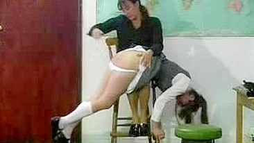 Teacher Spanks Naughty Student in Sexy XXX Video