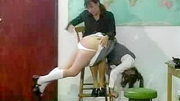 Teacher Spanks Naughty Student in Sexy XXX Video