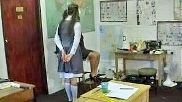 Teacher Spanks Naughty Student in Sexy XXX Video