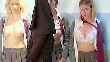 Naughty Nuns Spanking Teens in Sexy XXX Video