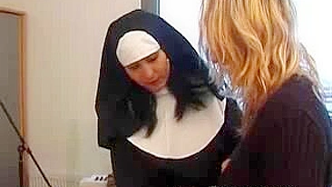 Naughty Nun Spanks Submissive in BDSM Fetish Video