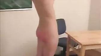 Spanking Amateur Teen's Red Ass - XXX Video