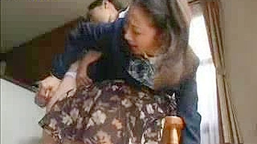 Japanese Mother Disciplines Misbehaving Daughter with Severe Spanking