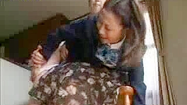 Japanese Mother Disciplines Misbehaving Daughter with Severe Spanking