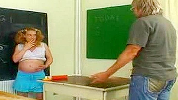 Evening School Teacher Struggles With Pregnant Student's Horniness