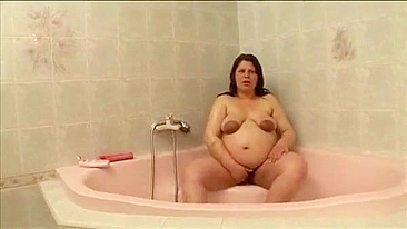 Lesbian Couples Find Joy in Pregnant Fingering in the Bathtub