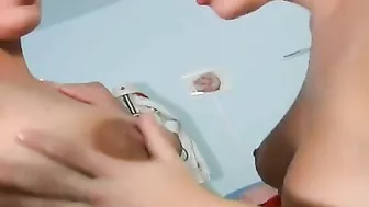 Two Expecting German Moms Get Messy in Gynecologist's Office