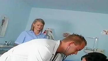 Pregnant German Woman Assaulted By Creepy Doctor and Crazy Nurse During Routine Check Up