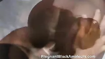 Ebony Diva Takes On Two Cocks Before Experiencing Intense Black Pussy Drilling