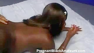 Ebony Diva Takes On Two Cocks Before Experiencing Intense Black Pussy Drilling