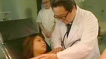 Gangbang At Gynecologic Exam, Pregnant Woman With Big Belly Surprised By Doctors