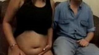 Latinoamerican Pregnant Woman Gives Erotic Blowjob and Wet Pussy to White Guy