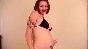 Pregnant 8-Month Wife Enjoys Passionate Lovemaking Session