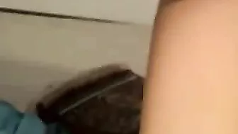 Expectant Mom Enjoying Playtime With Her Kitty, An Unusual Sight!